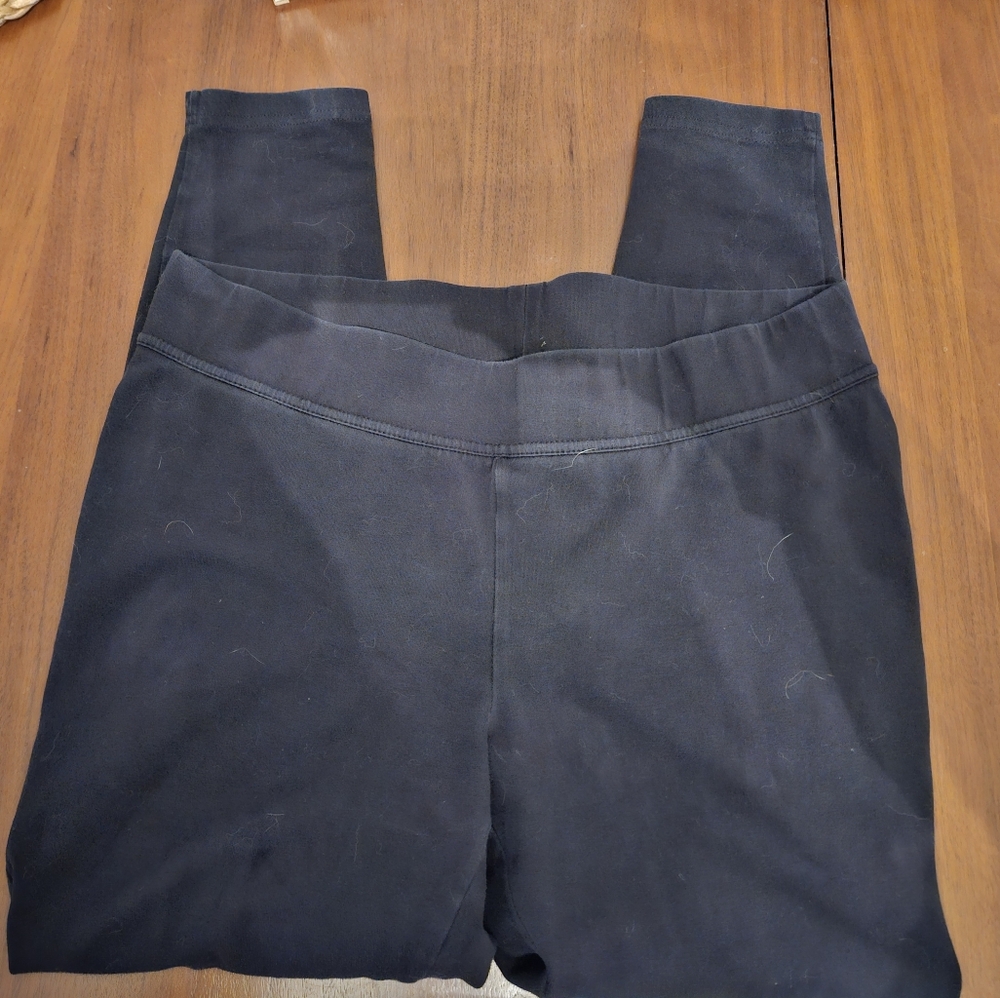 Large Lands' End Women's Black Leggings